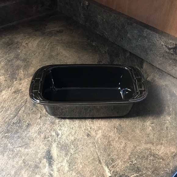 Longaberger Pottery Small Loaf Dish - Ebony - Picture 1 of 5